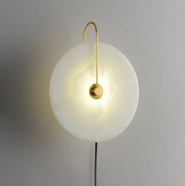 Alabaster Led Plug In Wall Lamp