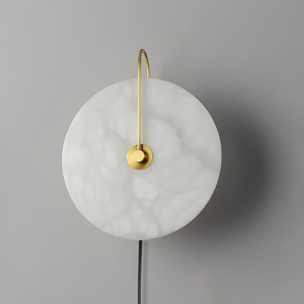 Alabaster Led Plug In Wall Lamp