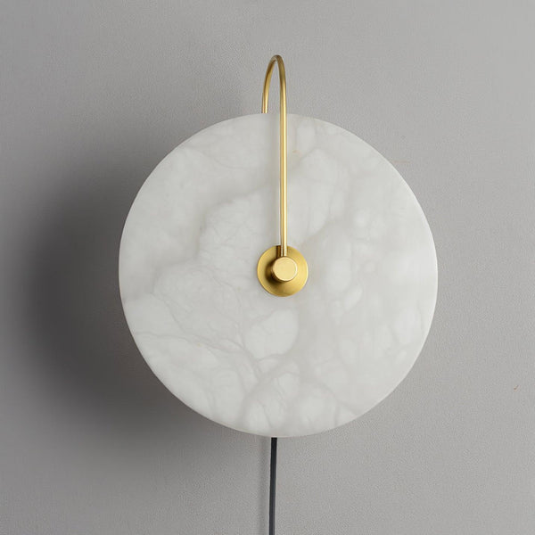 Alabaster Led Plug In Wall Lamp