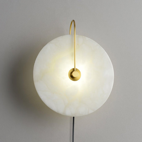 Alabaster Led Plug In Wall Lamp