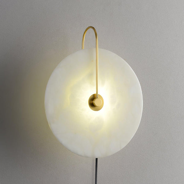 Alabaster Led Plug In Wall Lamp