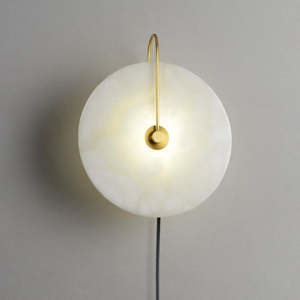 Alabaster Led Plug In Wall Lamp