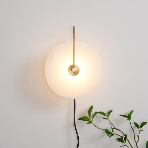 Alabaster Led Plug In Wall Lamp