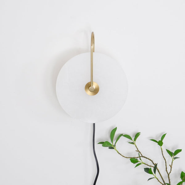 Alabaster Led Plug In Wall Lamp