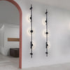 Alabaster Orb Vertical Wall Sconce