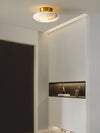 Alabaster Oval Ceiling Lamp