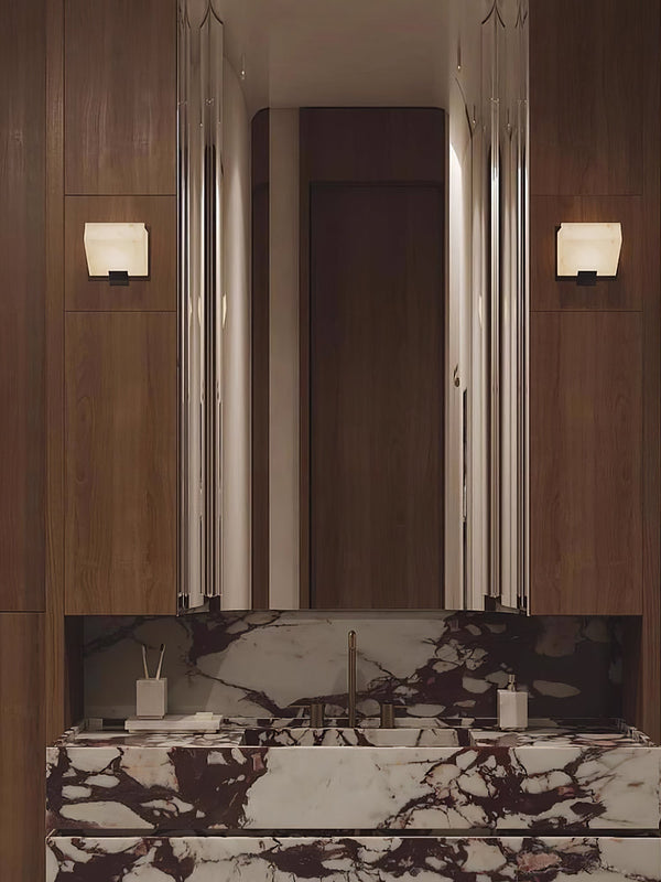 Alabaster Staircase Wall Lamp