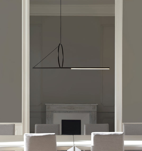 Angled Linear Pendant Light