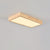 Modern Wood LED Ceiling Light, Round Acrylic Flush Mount for Bedroom and Living Room
