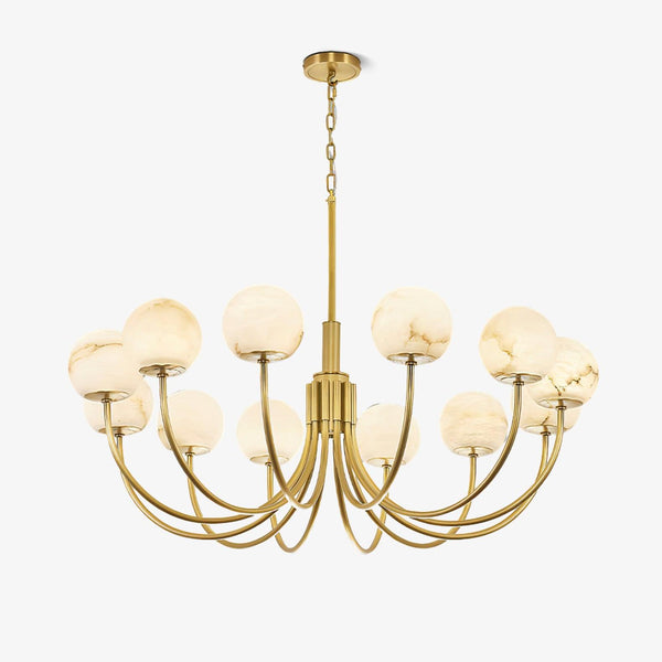 Aurelian Alabaster Globe Chandelier