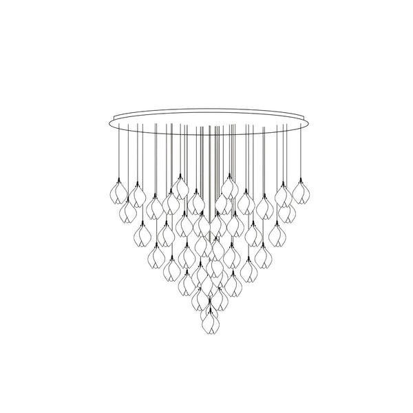 Ceramic Flower Pendant Light