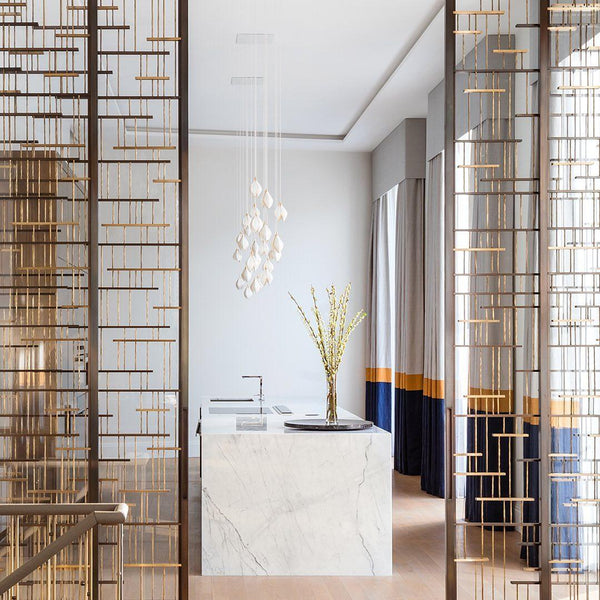 Ceramic Flower Pendant Light