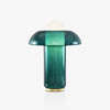 Blue Glass Mushroom Table Lamp
