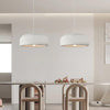 White Bottle Cap Pendant Light, Modern Minimalist Hanging Lamp for Kitchen Island and Dining Room