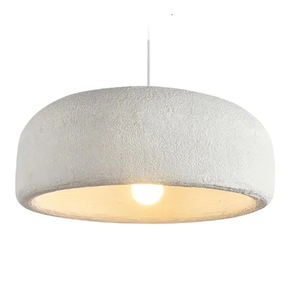 White Bottle Cap Pendant Light, Modern Minimalist Hanging Lamp for Kitchen Island and Dining Room