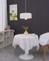 White Bottle Cap Pendant Light, Modern Minimalist Hanging Lamp for Kitchen Island and Dining Room