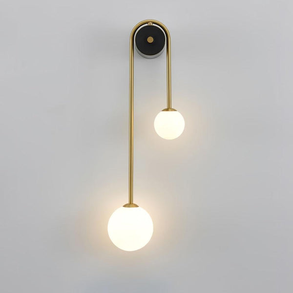 Brass Arc Wall Light