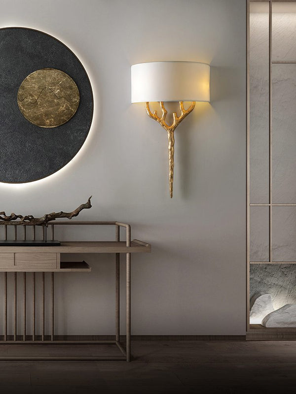 Brass Branch Wall Lamp