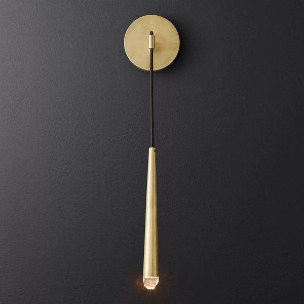 brass-cone-wall-lamp