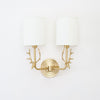 Brass Deer Head Wall Light