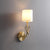 Brass Deer Head Wall Light