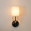 Brass Deer Head Wall Light