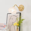 Brass Rose Wall Light