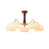 Brass Wooden Persimmon Ceiling Lamp
