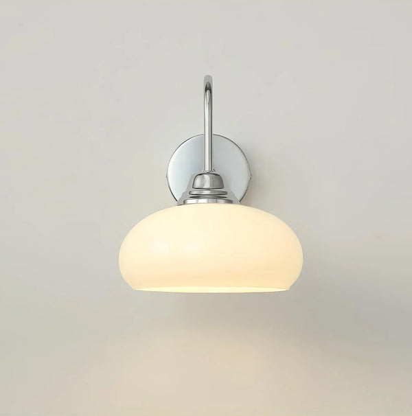 Calypso Bauhaus Curved Glass Wall Lamp | Mid-Century Modern Sconce