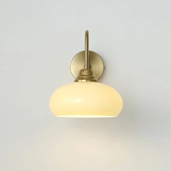 Calypso Bauhaus Curved Glass Wall Lamp | Mid-Century Modern Sconce