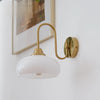 Calypso Bauhaus Curved Glass Wall Lamp | Mid-Century Modern Sconce