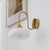 Calypso Bauhaus Curved Glass Wall Lamp | Mid-Century Modern Sconce