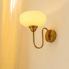 Calypso Bauhaus Curved Glass Wall Lamp | Mid-Century Modern Sconce