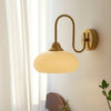 Calypso Bauhaus Curved Glass Wall Lamp | Mid-Century Modern Sconce