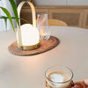 Carrie Built In Battery Table Lamp