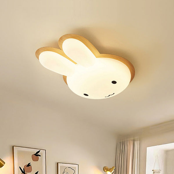 Cartoon White Rabbit Ceiling Lamp