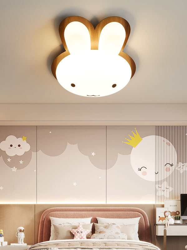 Cartoon White Rabbit Ceiling Lamp