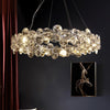 Chrome Round Crystal Chandelier