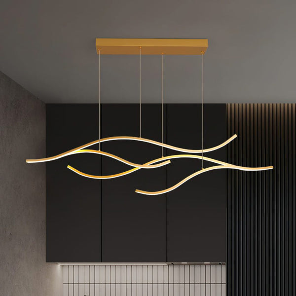 Crossing Waves LED Chandelier