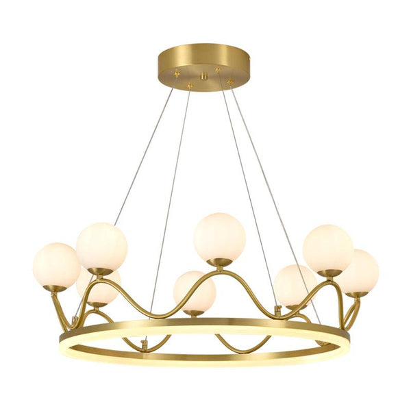 Crown Brass Chandelier