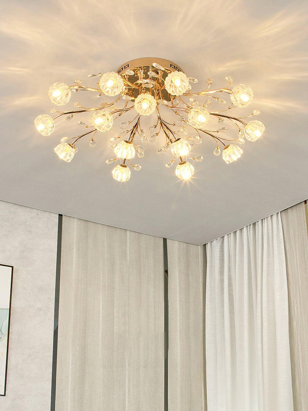 Crystal Flower Ceiling Light