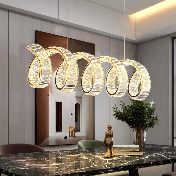 Curved Led Chandelier
