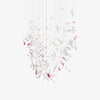 Crystal Glass Feather Crown Hanging Chandelier