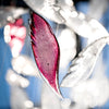 Crystal Glass Feather Crown Hanging Chandelier