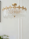 Decorative Pattern Glass Round Chandelier
