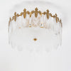 Decorative Pattern Glass Round Chandelier