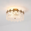 Decorative Pattern Glass Round Chandelier