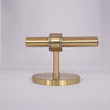 Modern Glass Wall Sconce with Brass or Black Finish for Bedroom and Hallway