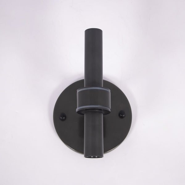 Modern Glass Wall Sconce with Brass or Black Finish for Bedroom and Hallway