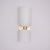 Modern Glass Wall Sconce with Brass or Black Finish for Bedroom and Hallway